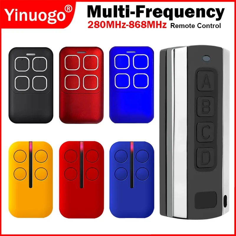 Rings Newest Garage Door Remote Control Duplicator 280868MHz MultiFrequency Gate Keychain for Barrier Opener Variable Code Grabber