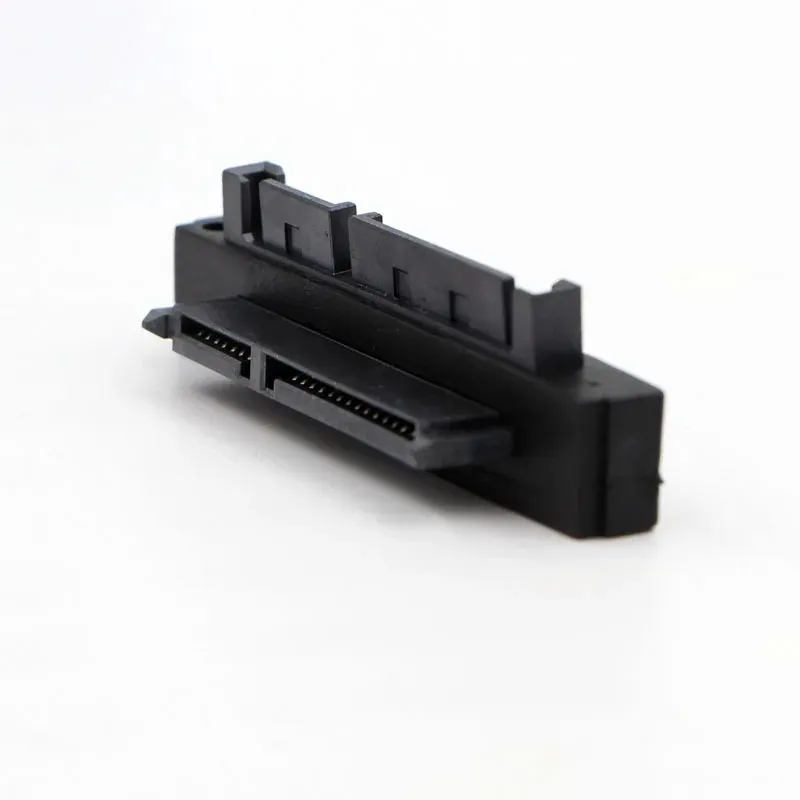 SATA7+15pin Male To Female 90 Degree Elbow Reverse Adapter SATA Hard Disk Single-head Interface Adapter Card