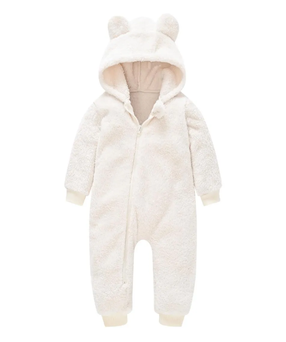 Vestiti per bambini neonati per neonati Romper per pellicce finte per ragazze portano inverno caldi spessi nevici con filo addensato salta per cappotto 203969771