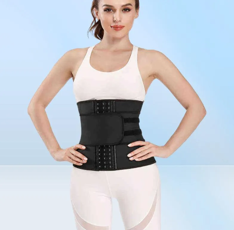 2020 nieuwste product dames taille shapers latex cincher taille trainer Sheathe Corset 9 stalen bonte sportgordel afslankriem T220802326026