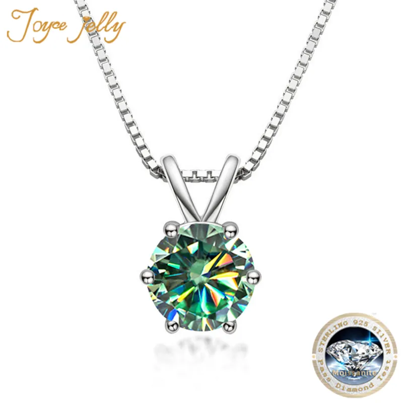 DHgate.com:1ct Moissanite Pendant Necklace in 925 Sterling