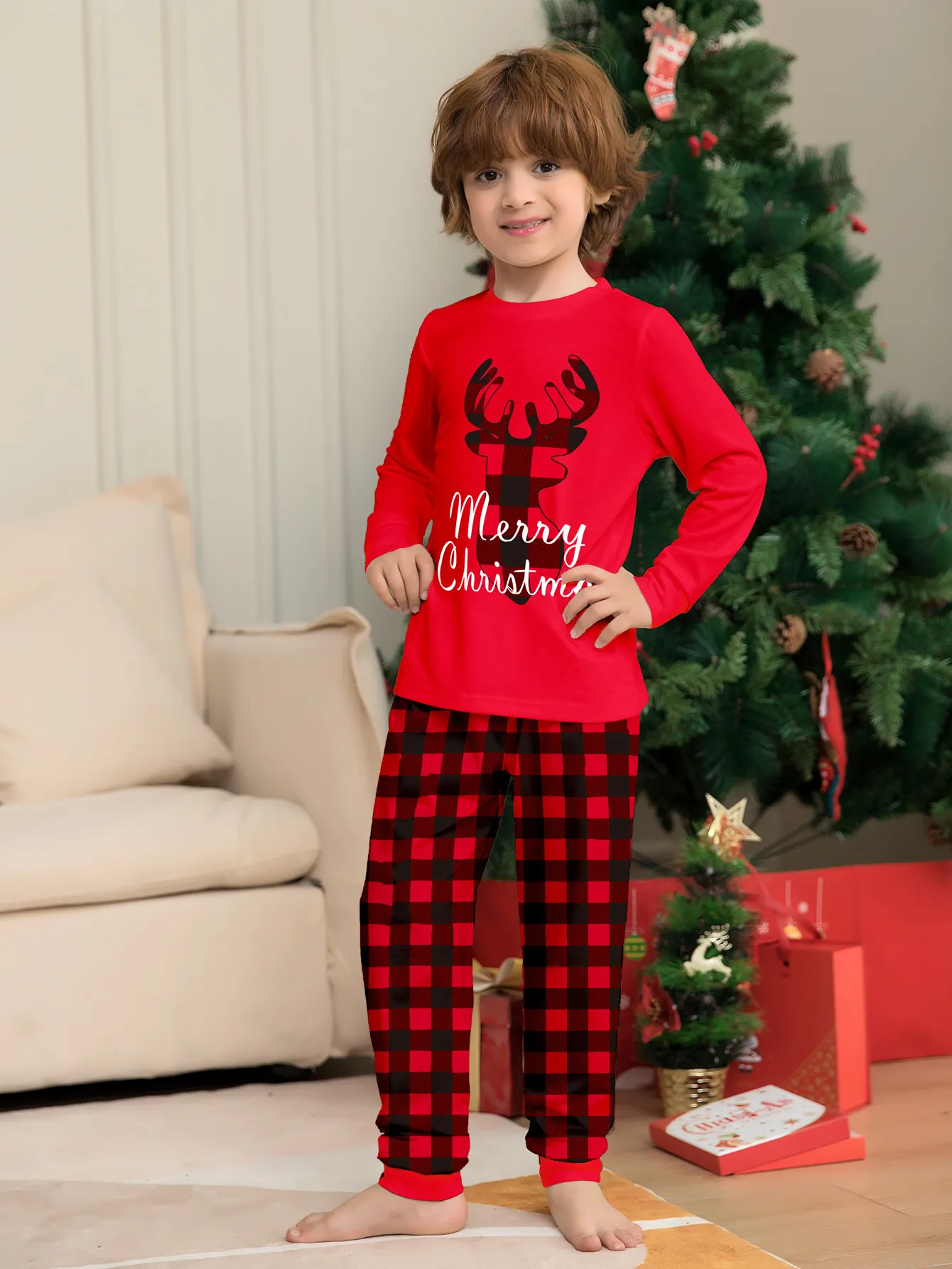 Family christmas pajamas with nightgown hotsell