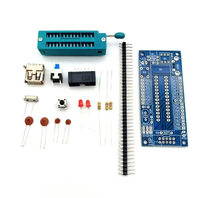 ATMEGA8 ATMEGA48 ATMEGA88 Development Board AVR NO ChIP DIY Electronic Module DIY KIT PCB Board Interface USB