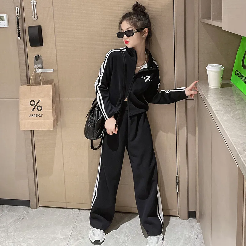 GRACE KARIN Women's 2-Piece Sweatsuits Set Outfits Long Sleeve Half Zip Pullover Sweatshirt - View #6