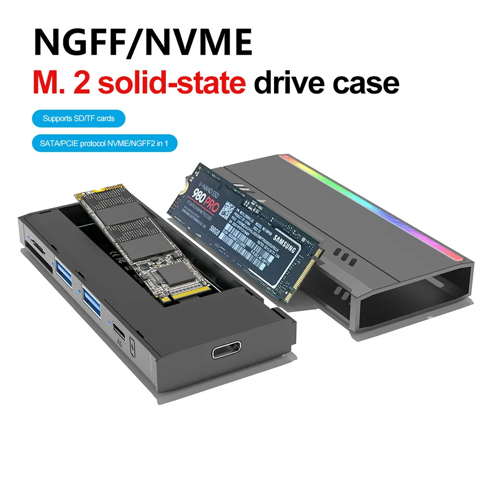 Dual Protocol M.2 NVMe NGFF SSD External Enclosure ... From Ddmymaster ...