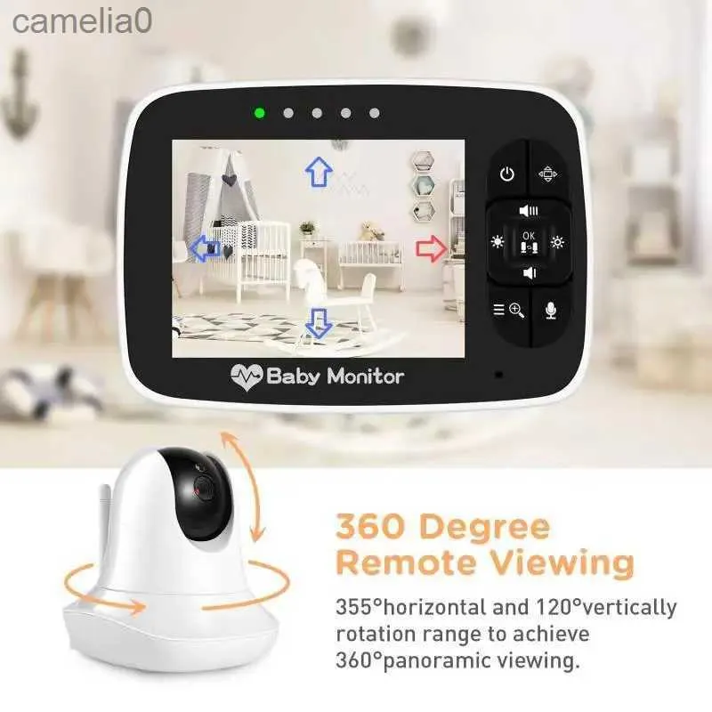 Baby Monitor 480TVL M935 Monitoraggio da 3,5 pollici Monitoraggio a infrarossi Night Vision Video Wireless Color Monitor con un monitoraggio del colore del temoria Lullaby Talt Zoom Talkiec240412