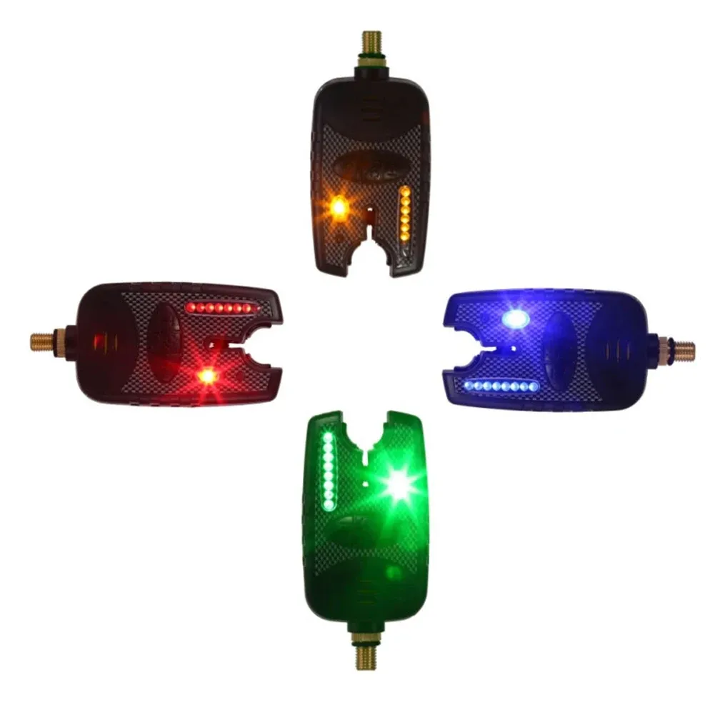 1/4PCS LED VISSING AS ALARM ALTIFICATE 20S Elektronische visserijindicator Gezichtelijk gevoelig vissersstaaf alarm voor visserij buitenshuis