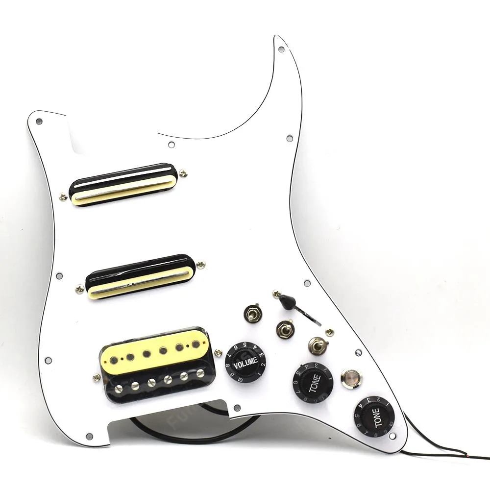 Prewired Loaded Pickguard SSH Silver Pickup Pickguard
