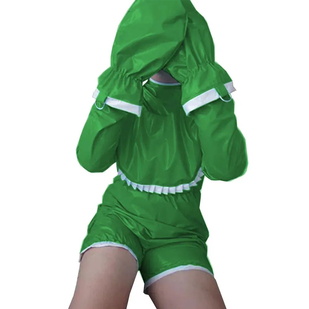 Sissy Bodysuit Wet Look Faux Leather Long Sleeve Adult Baby Ruffles Bib  Body Suit and Gloves Party Club Cosplay Costumes S-7XL from Dhgate Wetsuits  & Drysuits - price 79.52