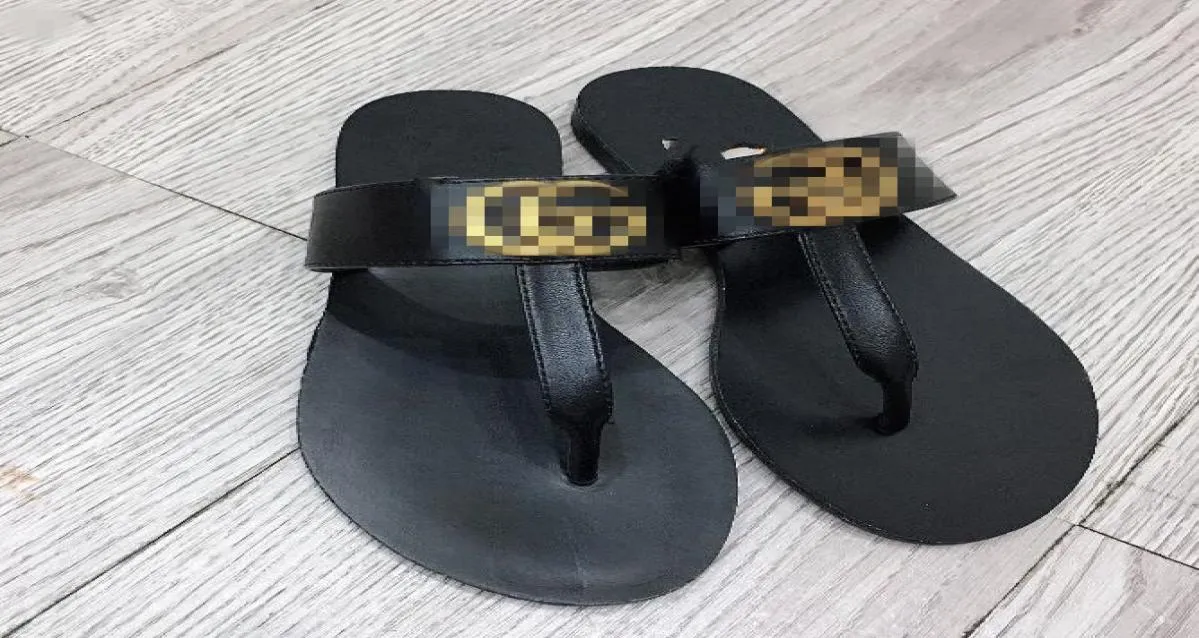 bb 2021 sandals Fashion Famous Thong Flip Flops Women Summer shoes Beach sandal leather4067685