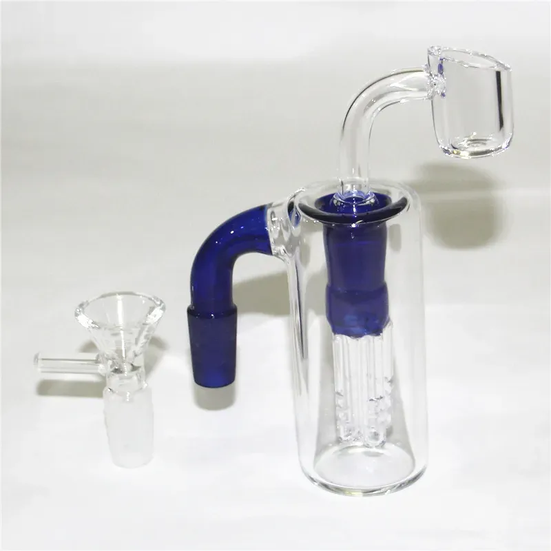 14mm-14mm Male Female Glass Ash Catcher With quartz banger tobacco dry herb bowl Reclaimer Ash Catchers For Water Bongs Pipes LL