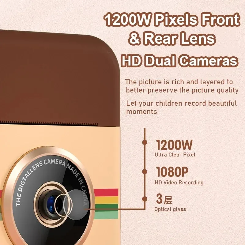 Instant Instant Print Digital Camera For Kids With HD Video