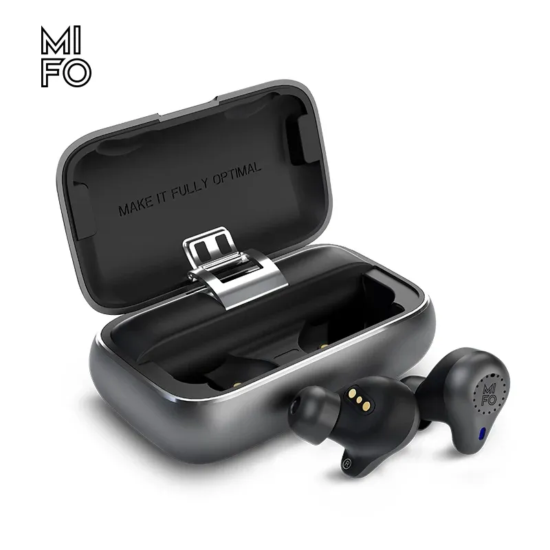 MIFO O5 2nd Gerneration Bluetooth Earphone TWS Wireless Bluetooth in-Ear Earskydd Portable High End Earpon Balanced Armature Högtalarförare