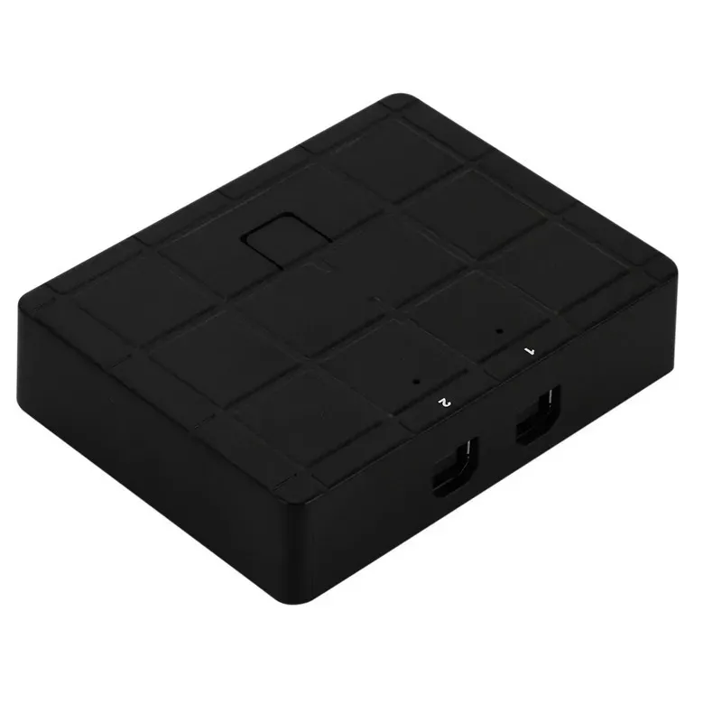 Nieuwe 2024 2-poorts USB 2.0 Deling Printer Switcher Selector Automatische Switch Deling Device Plug and Play Splitter voor printerscannerprinter