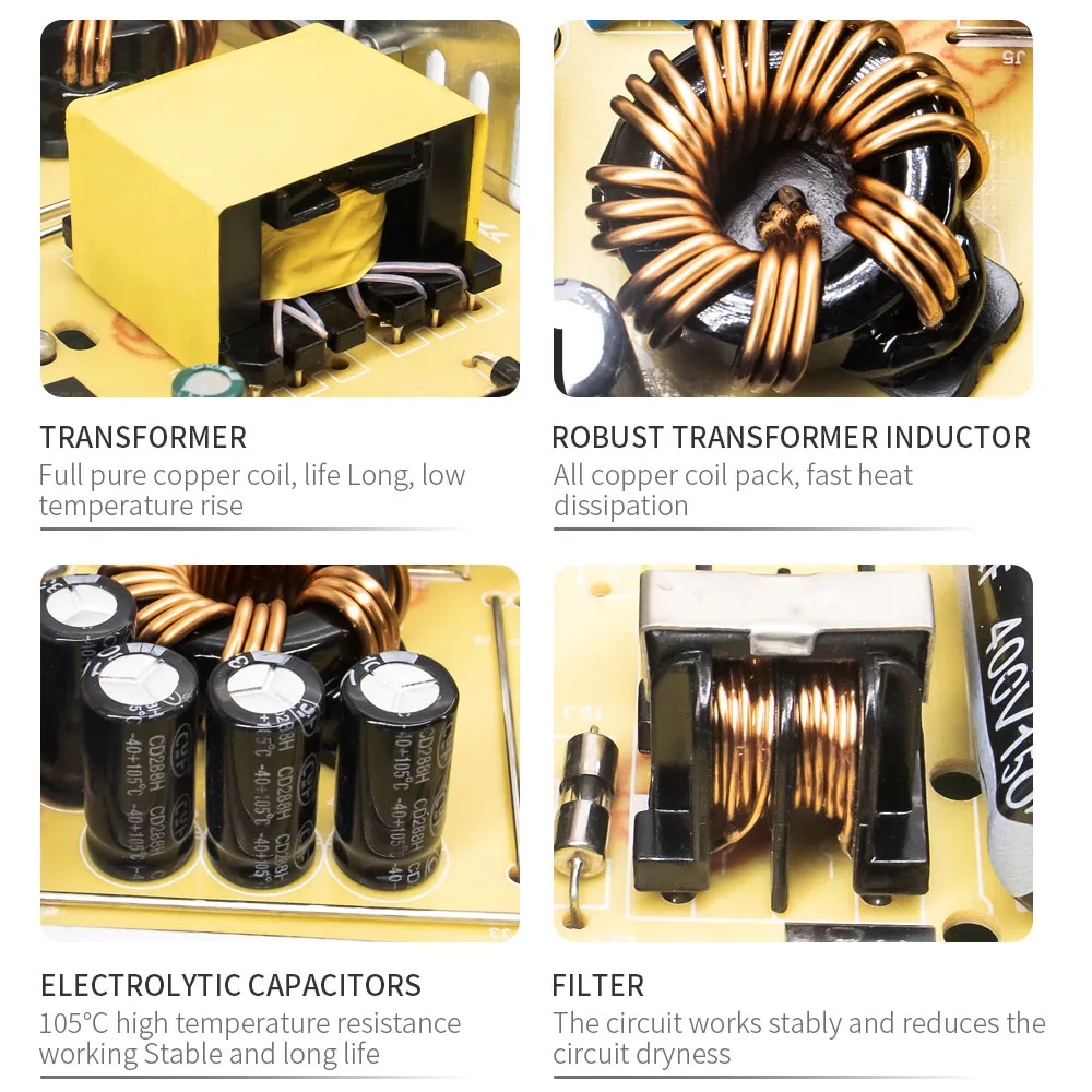 High-Power LED Light Transformer Adapter: 5V 40/60A AC200-240V Driver ...