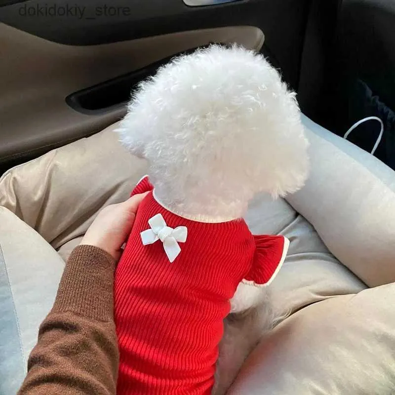 Ropa para perros verano transpirable liht dama do ropa chihuahua teddy pomeranian bichon poodle schnauzer pequeño gato de mascota de cachorros haz tela xs l49