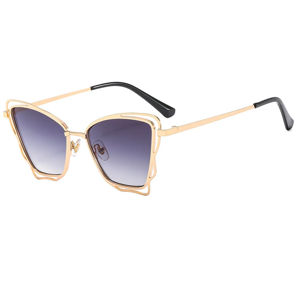 Butterfly Frame Metal Sunglasses for Men and Women with UV  display picture 1