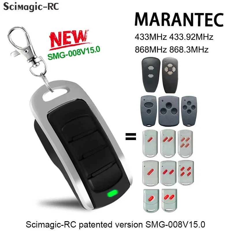 Anelli Marantec Hormann Garage Door Remote Control HSM2 868 HSM4 868 HS1 868 Maranantec Digital D382 868 Tastiera apriscata della porta del comando