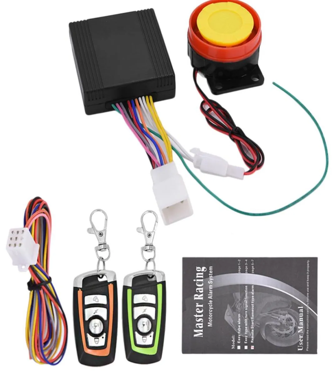 Motorfiets Motorbike Scooter Antitheft Beveiligingsalarmsysteem Remote Control Engine Start 12V Auto voor Hondasuzukikawasakiyamaha86595069152