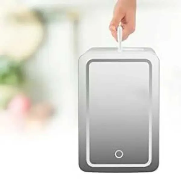  refrigerator small desktop self cool bathroom room freezer can cube beverage drink coffee snack