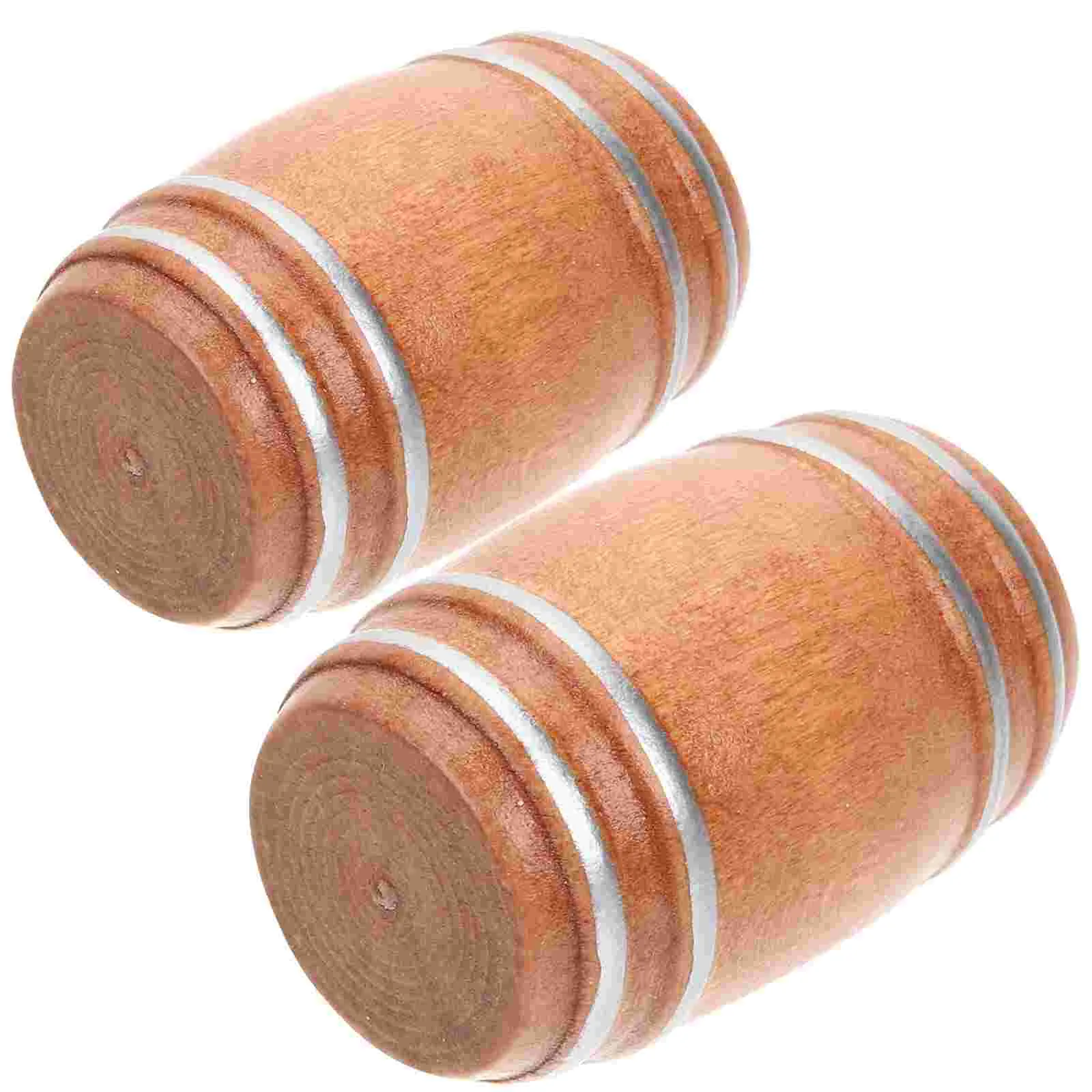 2 pezzi in miniatura barili in legno Mini Accessori per bevande per bevande Beer Barrels Model