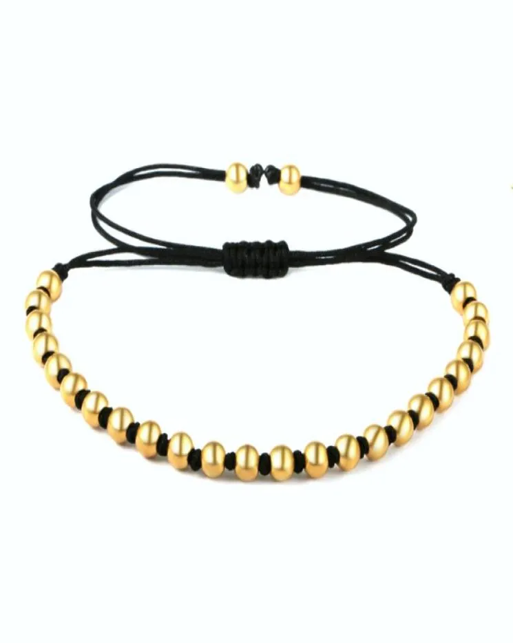 BC Anil Arjandas Pave Rose Gold 5mm Round Beads Braided Macrame Bracelet Luxury Bracelets Mens Womens New Style Accessories8942418
