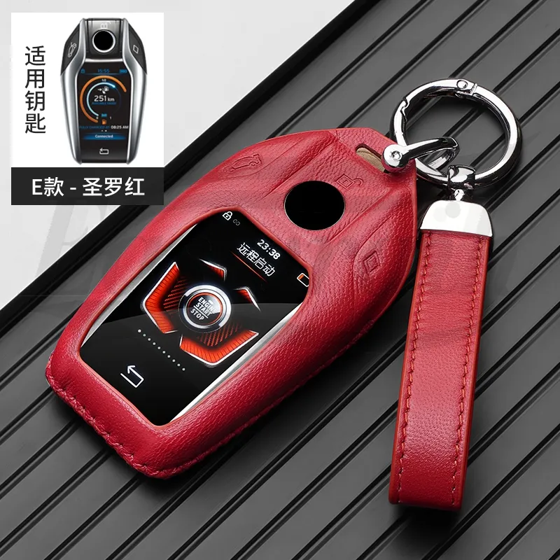 Car LED Display Key Case Holder Cover for BMW 5 7 Series G11 G12 G30 ...
