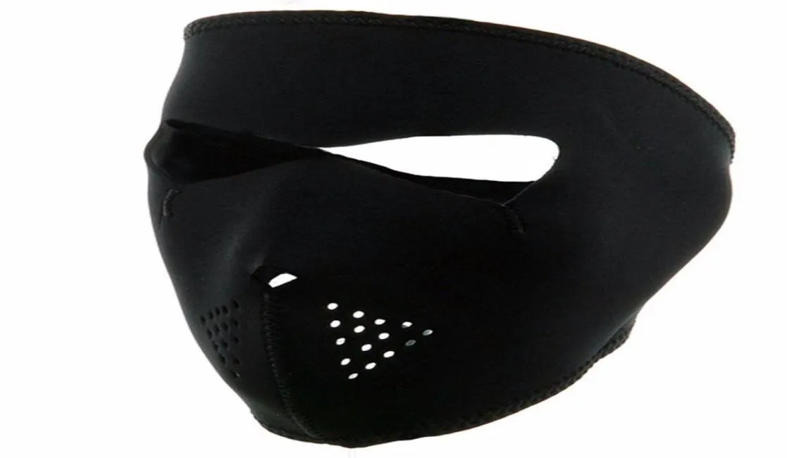 Masque d'exercice d'hiver Cycling Full Face Ski Masque Ventime à vélo en plein air Running Running Black 1114701