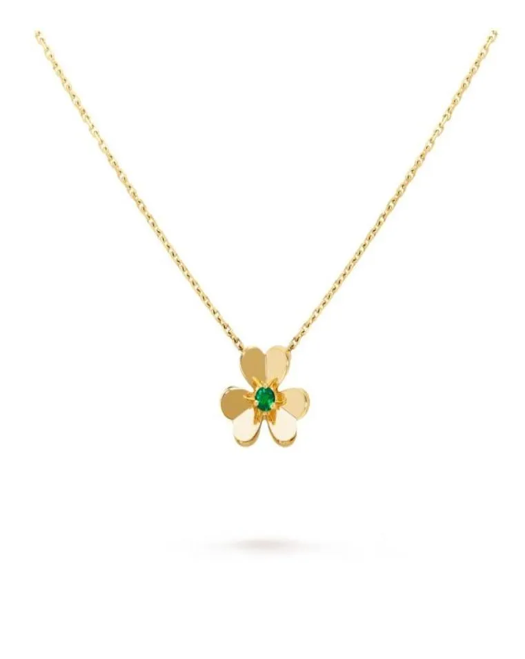 FRIVOLE Pendant Necklace 3 Leaf Clover Necklace Flera specifikationer Flera stilar Guld Rose Gold Silver Crystal Diamond Neck6737647