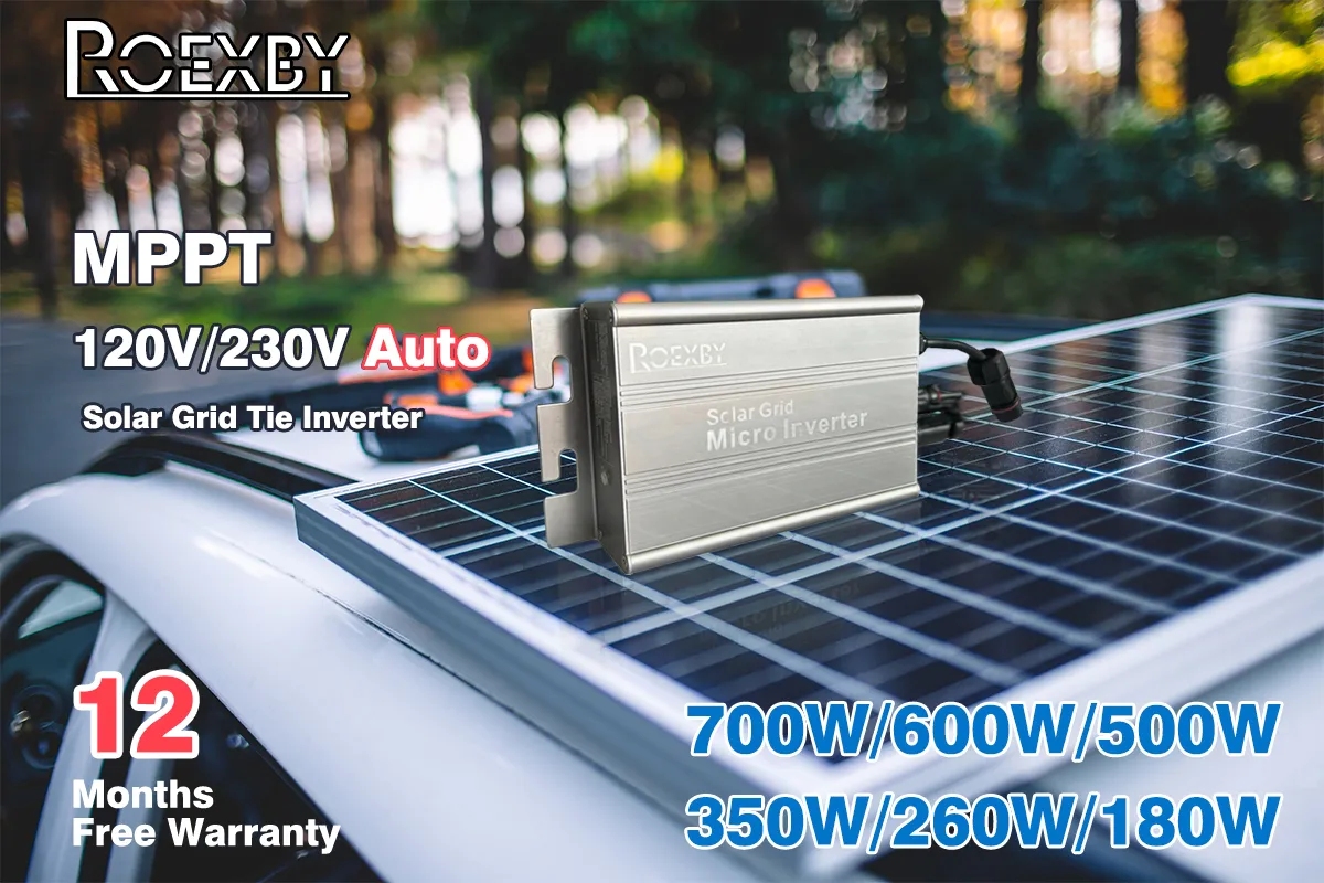 Solar Grid Tie Micro Wechselrichter – MPPT, 180-700W, DC 18-50V Auf AC 120/230V, IP65, Für Balkonkraftwerk & Heimnutzung