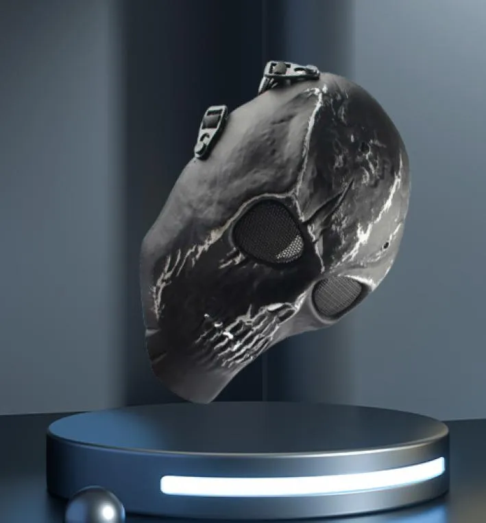 2016 Masque en maille en maille armée Skull Skeleton Airsoft Paintball Gun Game Protect Safety Mask3601838