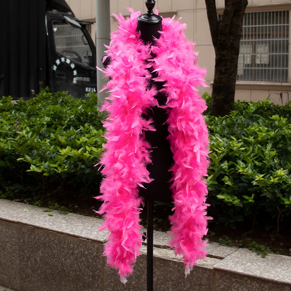 2 jardas de 90 grama peru penas de boa boa colorido candelle-fate-boa decoração lenço marabou plumas xale para fantasia/chapéu/festa