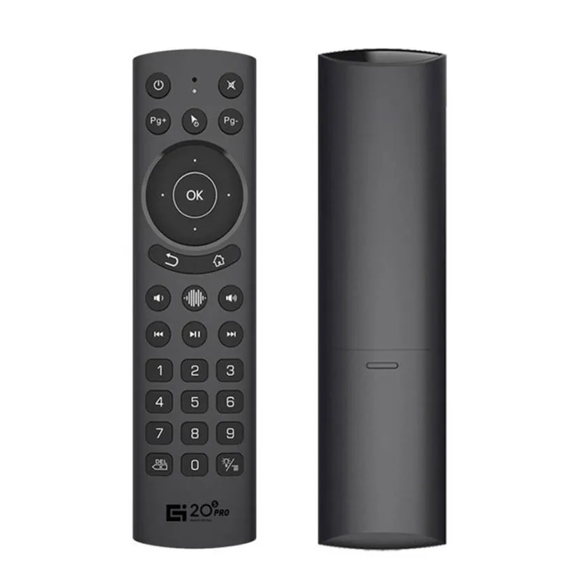 G20S Pro Voice Remote Control Backbellit Smart Air Mouse GyroScope IR Lärande Google Assistant för X96 Max Android TV Box468F6767050