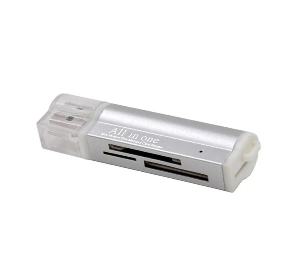 Epacket 4inone Reader Reader USB20 Мобильный телефон TF SD MS Memory Memory All in One Readers206W9150057