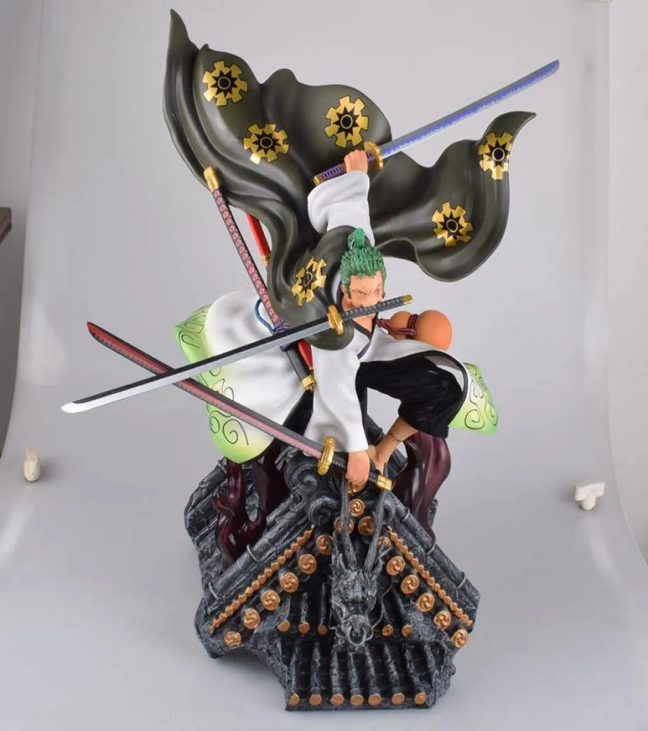 애니메이션 원 조각 와노 컨트리의 토지 Roronoa Zoro Ver PVC 액션 피겨 컬렉션 모델 Toys4768488