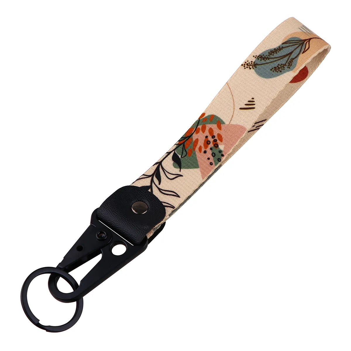 Wrist Lanyard For Keys: Simple Style Floral Keychain Car