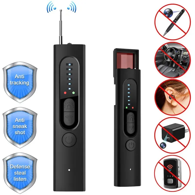 Systèmes nouveau détecteur Multifonction Anti Mini Bug Audio Camera GSM Finder GPS Signal Lens RF Locator Tracker Detect Wireless Camera