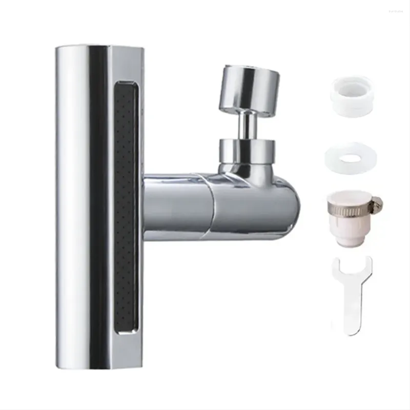 Kitchen Faucets 4-IN-1 Multifunctional Sink Waterfall Faucet Splash-Proof Bathroom Basin Tap Extender Adapter