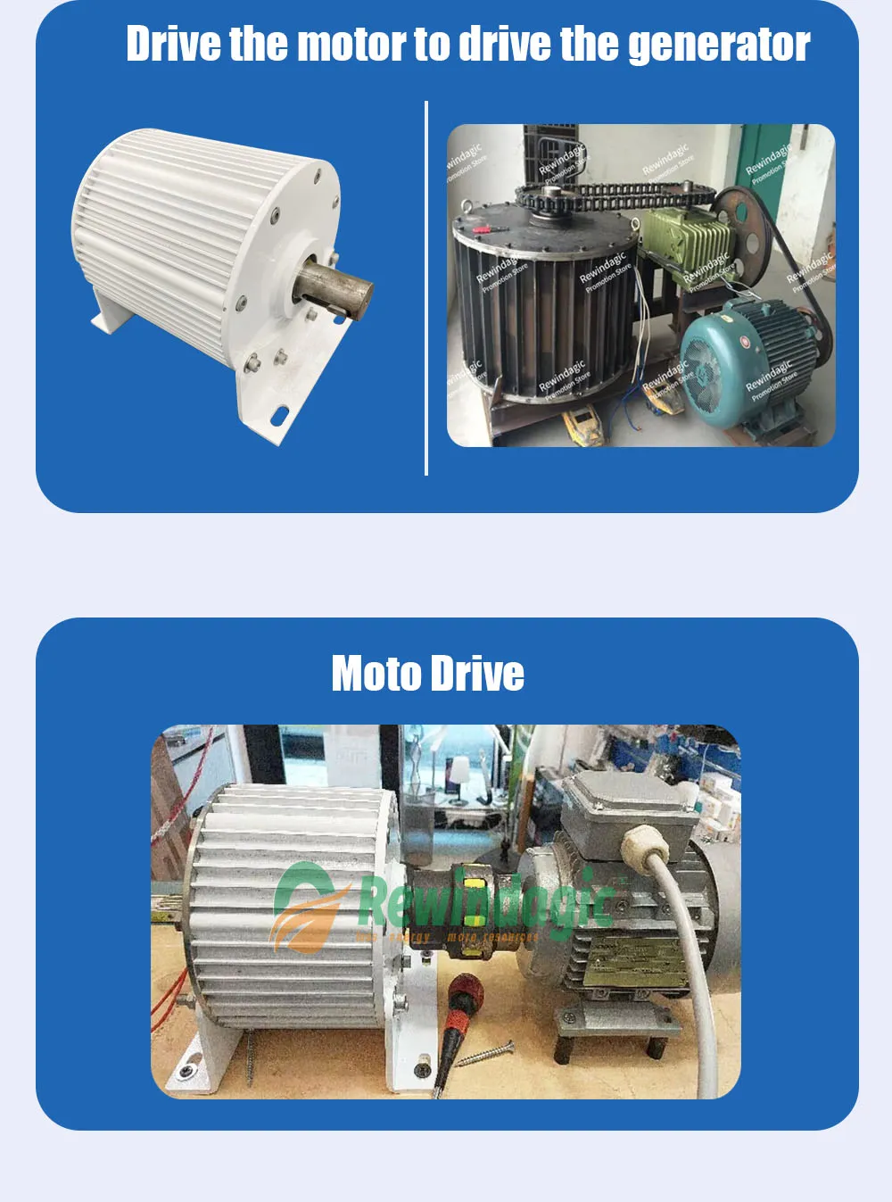 MHJYD 1300W Brushless Permanent Magnet Generator – 220V-260V Output For Household Lighting, 900-6000 RPM, 2.5kg