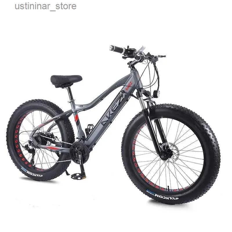 Bikes Ride-Ons US EU UK 4.0 Fettreifen 26-Zoll-Schneeboträder Mountain E Bike 750W bürstenloser Motor Cruiser Bike For Men Electric Bicycle L47