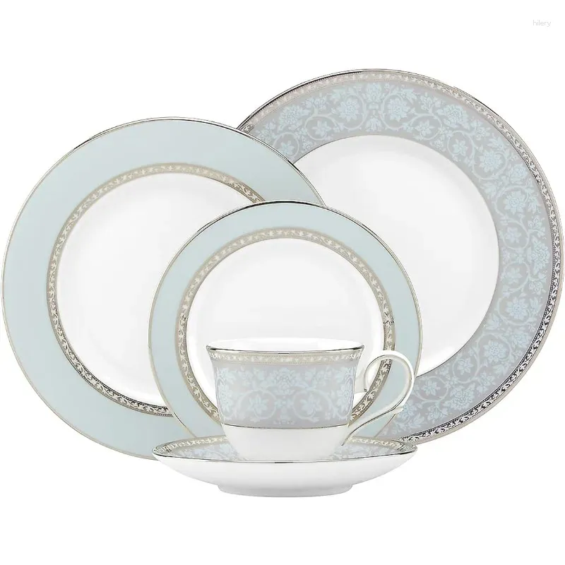 Assiettes Lenox Westmore 5 pièces Sett White Dingel