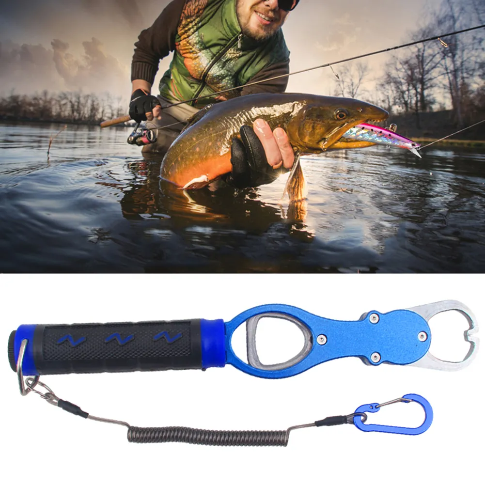 Fish Scale Fish Lip Gripper With Scale & Tape Measure - 15KG Stainless