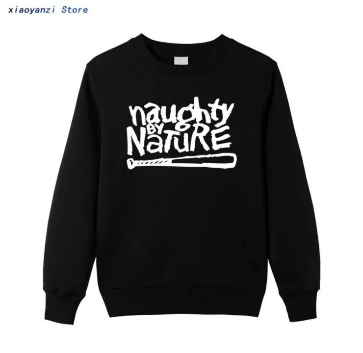 Men039s Swautshirts Swaughty by Nature Hip Hop Rap Skateboardinger Music Band 90s Boy Girl Black Cotton Men9436270