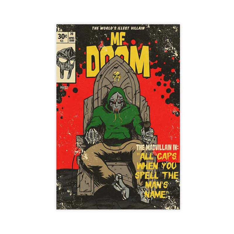 Doom ポスター mf doom絵 madvillain Madvillainy mf doom ポスター