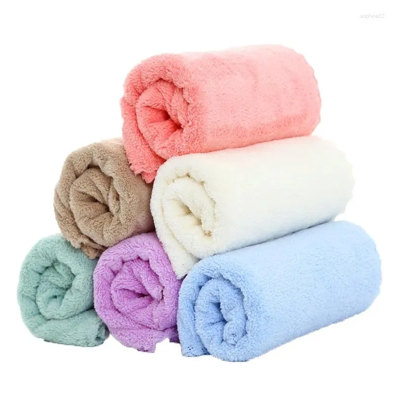 Ręczniki Ultra miękka tkanina mikrofibry twarz solidne el wanna ręczniki ręczne woda chłonna prysznic przenośny frotera