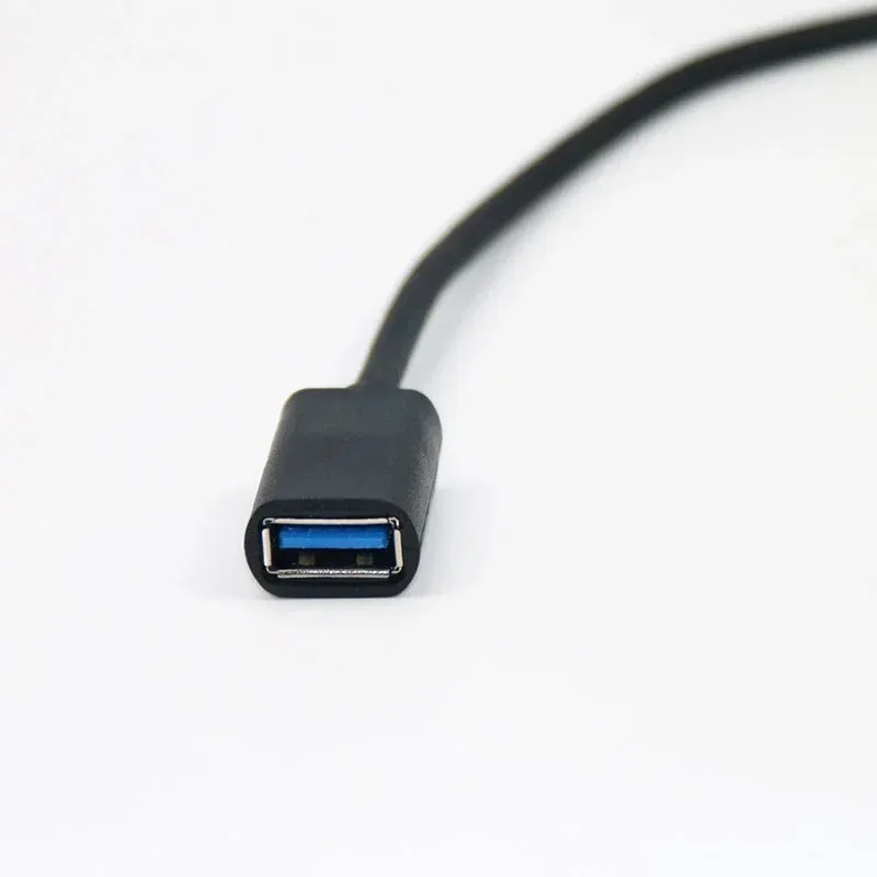 90 degrés à angle droit super vitesse USB 3.0 mâle à un adaptateur de cordon de câble d'extension femelle 30cm / 60 cm LK
