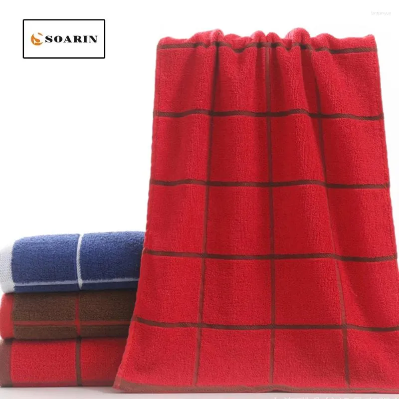 منشفة Soarin Cotton Plaid Face Toalhas de Rosto Quick Dry Strandlaken Handdoek Bathroom Toallas Mano Absorvente