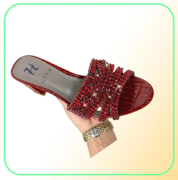 Brand new women039s sandal shoes gina ladies high heels sandal shoes with diamond heel 65 cm high quality Po011313674478
