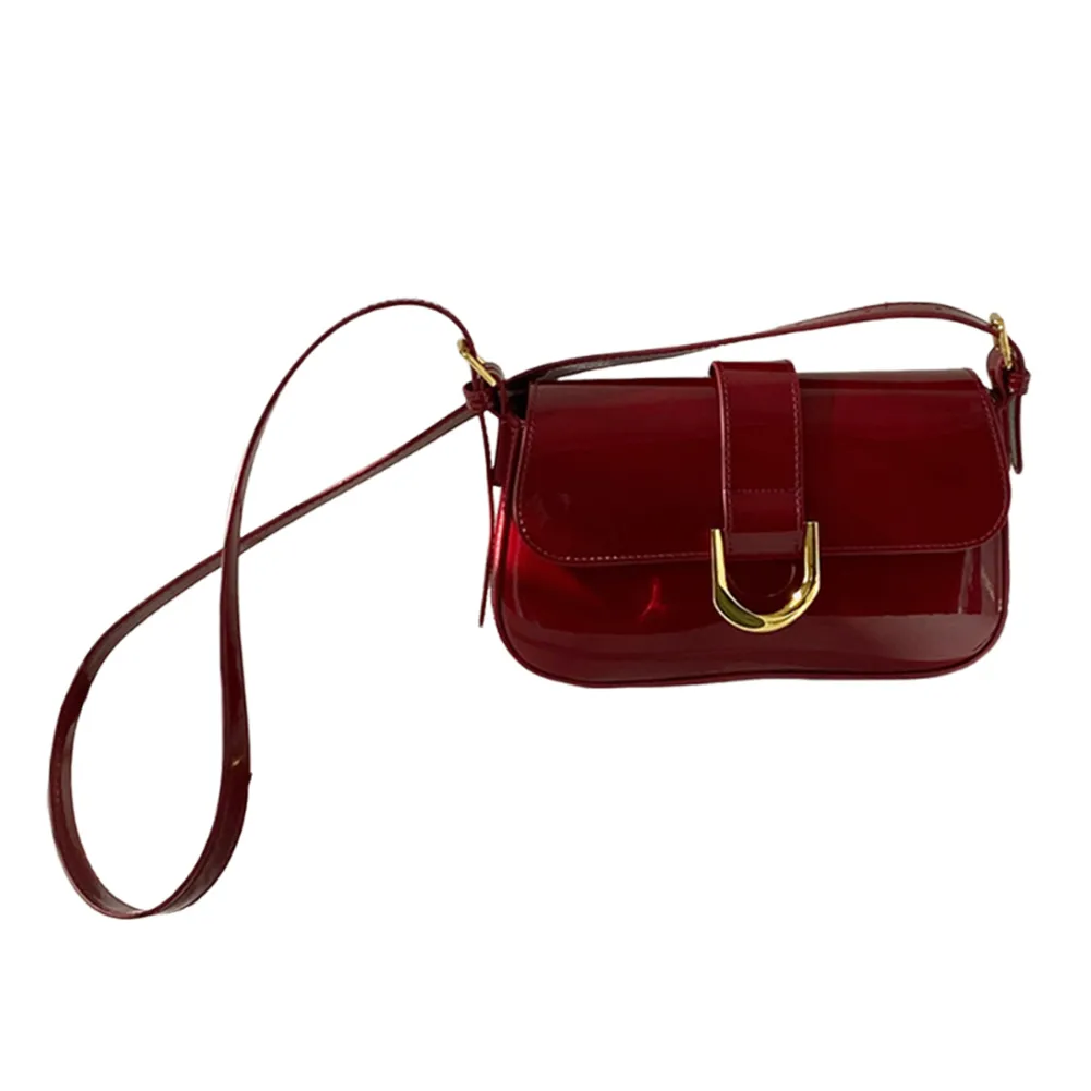 DHgate.com:Patent Leather Womens Satchel Bag, Adjustable