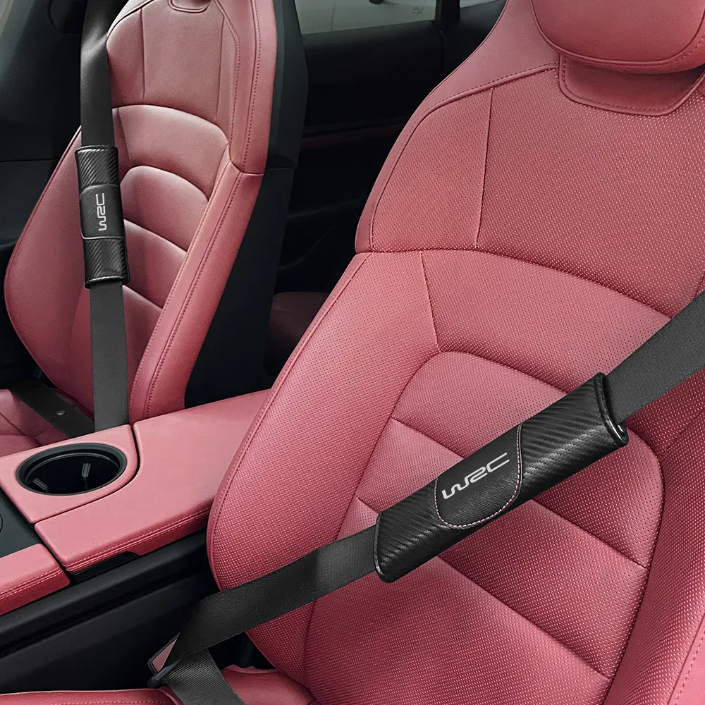 Lot De 2 Protège-ceintures Mazda Speed Rouges - En Coton Doux Avec Logo Brodé - Neufs